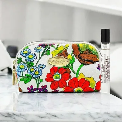 【お買い物マラソン!ポイント最大15倍!】コーチ COACH コーチ ワイルド ローズ オードパルファム EDP SP 7.5ml ポーチ 限定セット WILD ROSE WOMAN 香水 レディース フレグランス