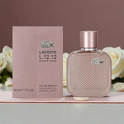 【お買い物マラソン!ポイント最大15倍!】ラコステ LACOSTE L.12.12 シルバー ローズ オードパルファム EDP SP 50ml L.12.12 Silver Rose 香水 レディース フレグランス ギフト