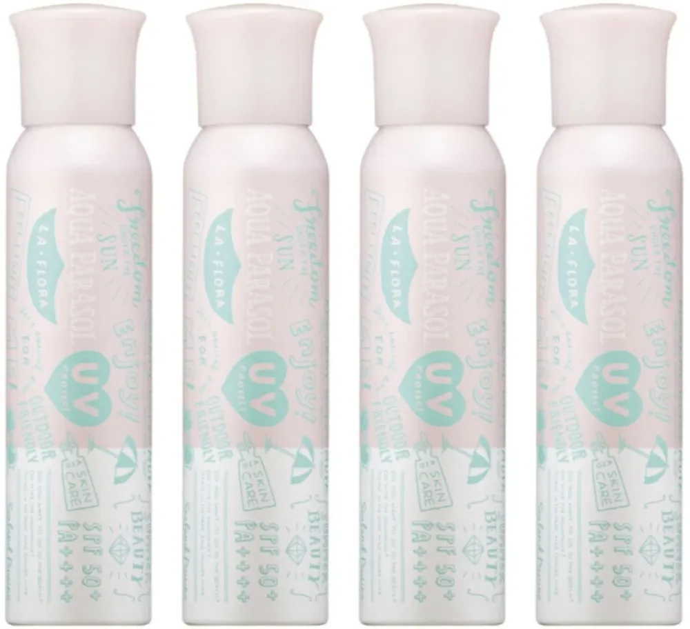 【4本セット】シーランドピューノ アクアパラソル ラ・フローラ K1 100g×4本 SPF50+ PA++++ ウォータープルーフ 日差し UV プロテクト 日焼け止め 全身 髪の毛 ヘアケア インターコスメ 正規品【送料無料/沖縄・離島除く】