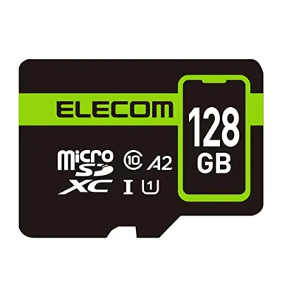 エレコム microSD 128GB UHS-I U1 90MB/s microSDXCカード データ復旧サービス2年付 MF-SP128GU1