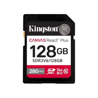 Kingston キングストン SDXCカード 128GB 最大280MB/s UHS-II V60 4K Canvas React Plus