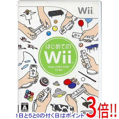 【1日と5.0のつく日、18日はポイント3倍!】【中古】はじめてのWii ソフトのみ ディスク傷