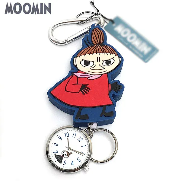 ムーミン MOOMIN 時計 ミイ レディース ムーミンラバーリール キーチェーン ウォッチ バックチャーム MOM019-3メール便にて送料無料 誕生日 ギフト プレゼントにも プレゼントに かわいい時計 TP5