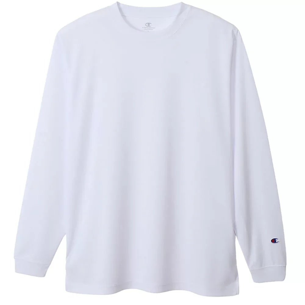 Champion เสื้อยืดแขนยาว สีขาว