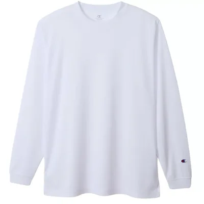 Champion เสื้อยืดแขนยาว สีขาว