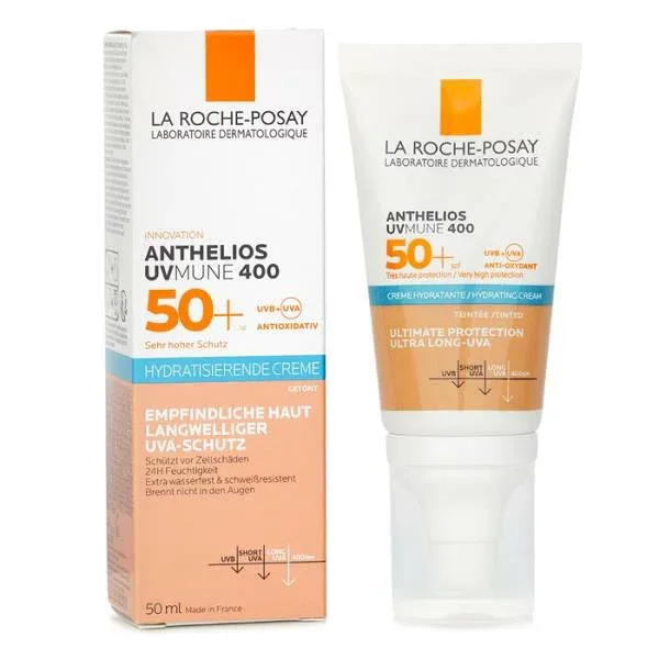 ラロッシュポゼ アンテリオス UVムーン400 ハイドレーティングクリーム SPF50 ティンテッド 50ml ベースメイク フェイス 保湿 紫外線対策 【海外通販】