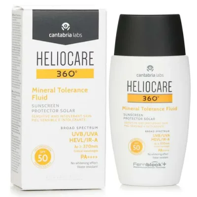 ヘリオケア 360 ミネラル トレランス フルイド SPF50 50ml サンスクリーン 【海外通販】