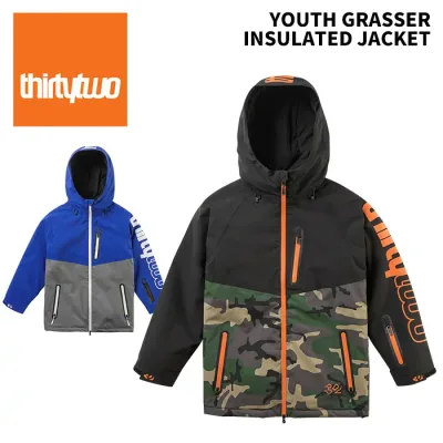 THIRTYTWO サーティーツー ウェア 32 YOUTH GRASSER INSULATED JACKET 25-26(2026)モデル ジャケット ジュニア