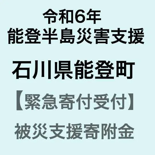 【ふるさと納税】【令和6年能登半島災害支援緊急寄附受付】石川県能登町災害応援寄附金(返礼品はありません)