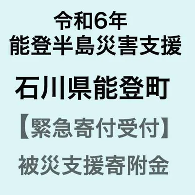 【ふるさと納税】【令和6年能登半島災害支援緊急寄附受付】石川県能登町災害応援寄附金(返礼品はありません)