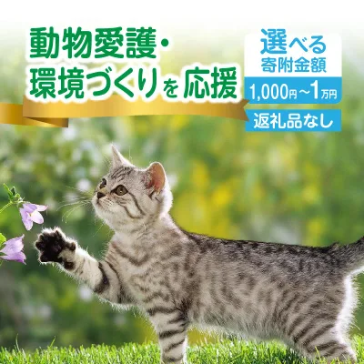 【ふるさと納税】《寄附額はお選びいただけます》「動物愛護・環境づくり」を応援 返礼品なし 動物 動物愛護 動物保護 保護 支援 ペット 犬 猫 寄附のみ申込みの方 奈良県 生駒市