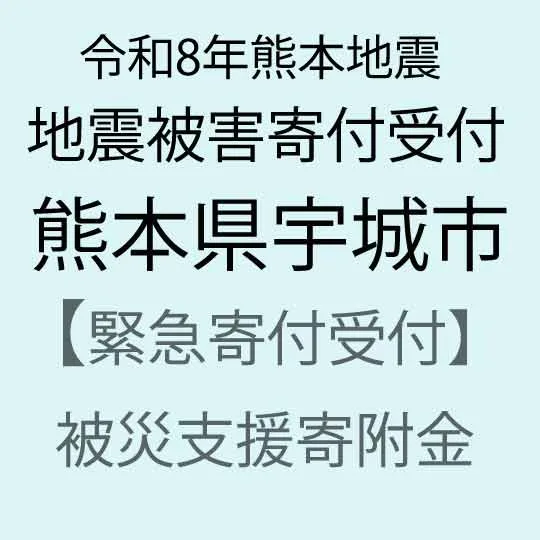 【ふるさと納税】【令和8年熊本地震被害支援緊急寄附受付】熊本県宇城市災害応援寄附金(返礼品はありません)