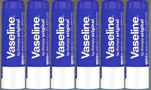 【ユニリーバ】 (VASELINE)ヴァセリン モイスチャーベールリップケア オリジナル 6本入り【送料無料】リップクリーム