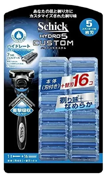 【COSTCO】コストコ (Schick)シック 5枚刃 ハイドロ5 カスタム 本体+替刃16個 【送料無料!】