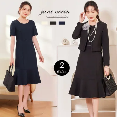 通夜 ブラックフォーマル 法事 葬儀 礼服 喪服 フォーマル スーツレディース 母 レディース ワンピース 2点セット 母親 スーツ レディース 喪服