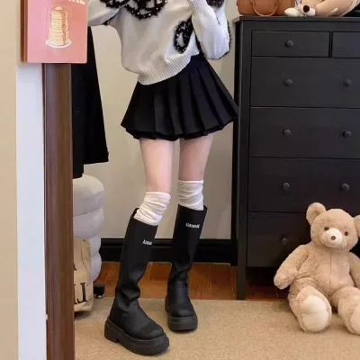 スカート レディース ハイウエスト 二重 プリーツ ミニスカート Aライン ショートスカート 甘辛 かわいい スリム 効果 春夏 韓国 スタイル カジュアル デイリー フレア