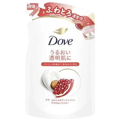 ダヴ ふわとろボディウォッシュ ザクロ&シアバター 詰替え 340g Dove ボディソープ【メール便可】