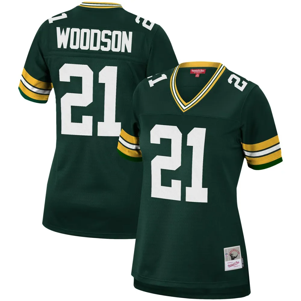 【公式グッズ】NFL パッカーズ チャールズ・ウッドソン レプリカ ユニフォーム Mitchell & Ness/ミッチェル&ネス レディース グリーン (Women's MNC Legacy Replica Jersey)