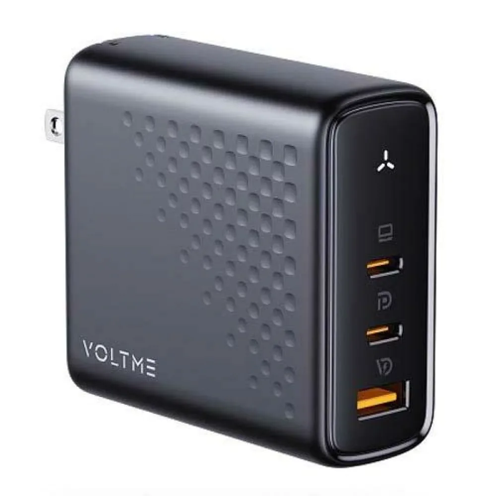 ボルトミー VOLTME PD3.1対応 充電器 140W Type-C×2ポート + Type-A×1ポート Revo 140 PD3.1 ブラック 黒 V2105 急速充電器