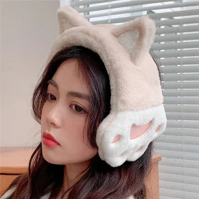 イヤーマフ 防寒 オシャレイヤーマフ 可愛い 耳あて 耳カバー 猫耳 もこもこ かわいい マフラー 厚手 秋冬 レディース イヤーマフラー裏ボア イヤーウォー イヤーウォーマー レディース 秋冬 イヤーマフラー 裏ボア マフラー 厚手
