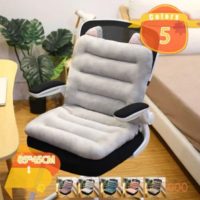 500円OFFクーポン 長座布団 おしゃれ 座布団 クッション 昼寝 シートクッション 厚手 ロング 綿 ざぶとん 座り心地が良い フロアクッション 大きい シンプル オフィスチェア ダイニングチェア 椅子 洗える 体圧分散 おしりが痛くならない fascimo