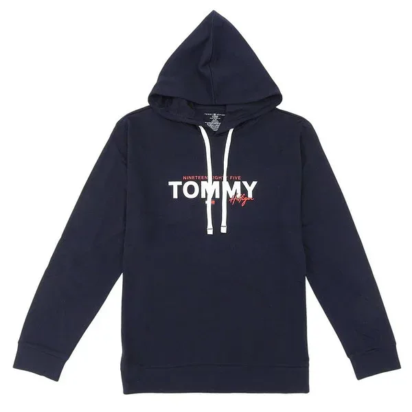 トミーヒルフィガー 衣類 メンズ フーディーパーカー XL コットン ネイビー TH09T4499411XL TOMMY HILFIGER