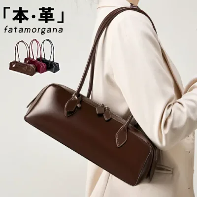 レディースバッグ 本革バッグ 牛革 レザー 2WAYバッグ 本革 鞄 ワンショルダー 斜め掛け 高級感 バック レディース 通勤バッグ 軽い 柔らかい 革 肩掛け ショルダーバッグ レザーバッグ 軽量 大人 女性 バック バゲットバッグ フレンチバゲットバッグ