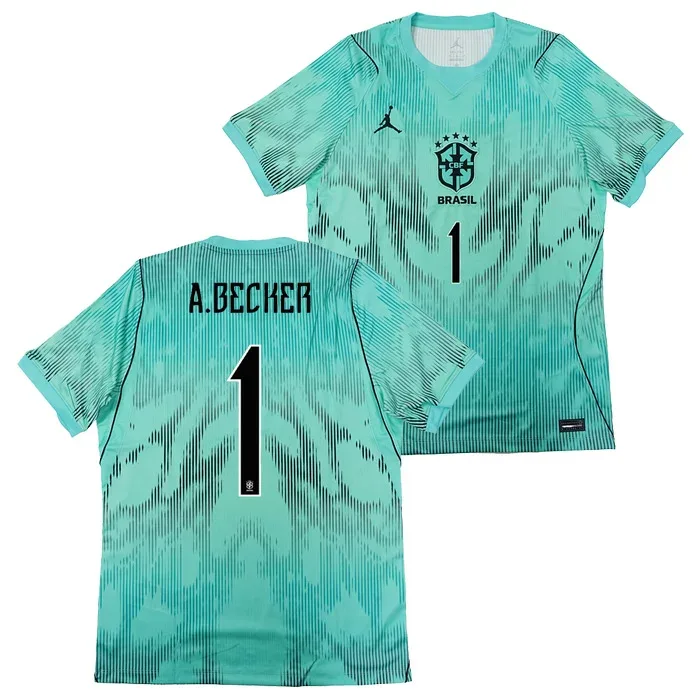 ●ブラジル代表 2026 アウェイ GK 半袖 ユニフォーム No.1 アリソン【JORDAN/ジョーダン】【サッカー レプリカユニフォーム NIKE ナイキ】(IQ3335-369/1A)