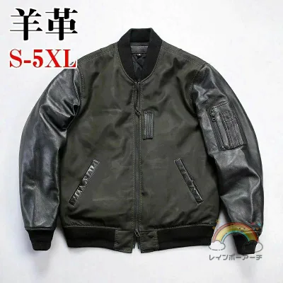 レザージャケット ライダースジャケット 柔らかい羊革 バイクジャケット 本革 革ジャン ラムレザーS〜5XL 本革ジャケット ギフト プレゼント 父の日 アウター防風 防寒 レザー お洒落 メンズ 大きいサイズ