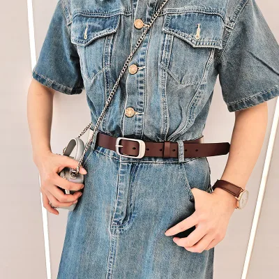 ベルト レディース 本革 イタリアンレザー 女性用 牛革 1層革 シンプル レトロ 高級感 カジュアル ビジネス 通勤用 通学用 普段使い 丈夫 耐久性 天然皮革 レザーベルト ウエストマーク サイズ調整可能 経年変化 エイジング おしゃれ 上品 大人か