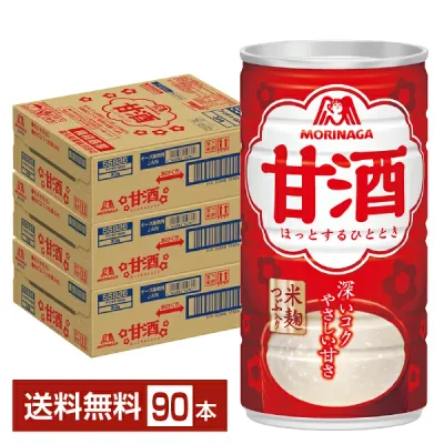 森永製菓 甘酒 190g 缶 30本×3ケース(90本)【送料無料(一部地域除く)】 あま酒