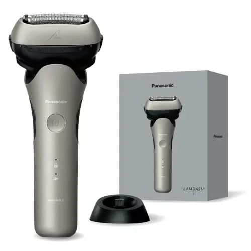 パナソニック メンズ シェーバー ラムダッシュ 3枚刃 電動 髭剃り 充電しながら剃れる 密着3Dヘッド シャンパンシルバー ES-L362D-