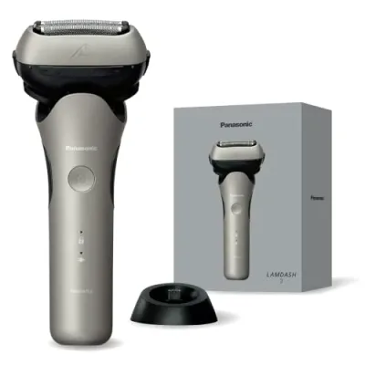 パナソニック メンズ シェーバー ラムダッシュ 3枚刃 電動 髭剃り 充電しながら剃れる 密着3Dヘッド シャンパンシルバー ES-L362D-