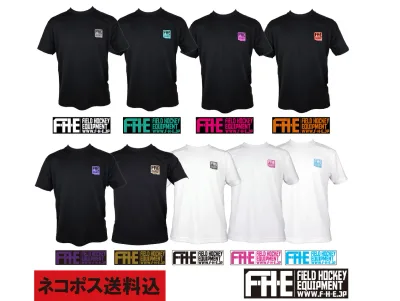 F-H-E Tシャツ 両面プリント小 ネコポス送料込み【ホッケーTシャツ】【フィールドホッケー 】【ホッケードライTシャツ】【吸汗速乾】【送料無料】