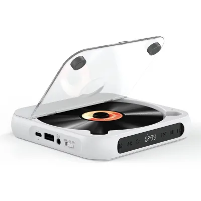 CDプレーヤー ポータブル Blue5.3 1200mAh充電池 CDプレイヤー 多機能 CD/USB/Bluetooth/AUXなどに対応 A-Bリピート再生 CDウォークマン コンパクト 3.5mmオーディオジャック搭載 音楽
