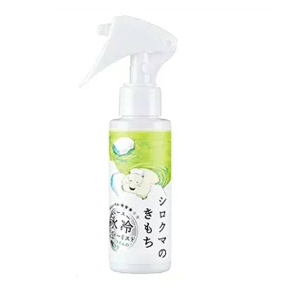 キモチ 氷冷ボディーミスト シロクマ キモチ 100ml 冷感マイルド クールライムの香り【ボディー用化粧水】(暑さ対策・熱中症対策・夏物)