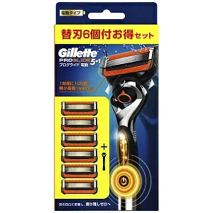 【P&G】 ジレット プログライド 電動ホルダー カミソリ 替刃6個付 1セット 【化粧品】