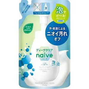 「クラシエ」 ナイーブ 泡で出てくるボディソープ ディープクリア つめかえ用 480ML