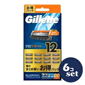 「セット販売」「P&Gジャパン」ジレット プログライド マニュアル 替刃 12個 6個セット