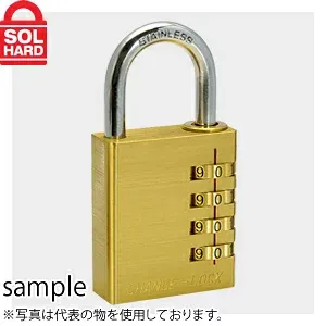SOL HARD (ソールハード) No.300 チェンジロック 20mm ダイヤル南京錠 (3桁可変) 単品