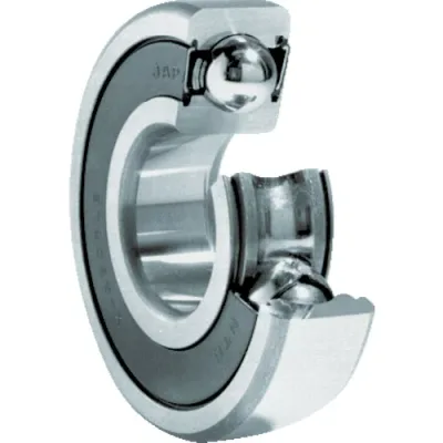 ■NTN 深溝玉軸受(すきま大・合成ゴム接触両側シール)内径120mm外径180mm幅28mm 6024LLUC3(8197830)