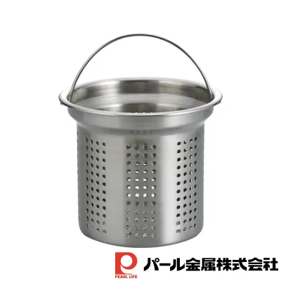 パール金属 アットアクア 18-8ステンレス製排水口水切りカゴ13.5cm(一枚絞り) | アットアクア 一枚絞り パール金属 水切りカゴ 排水口 ステンレス製 グッズ キッチン用品 水まわり用品 水切りネット 食器 調理器具 水切り袋 便利 父の日