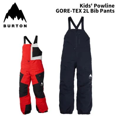 BURTON バートン ウェア Kids' Powline GORE-TEX 2L Bib Pants 25-26(2026)モデル パンツ ジュニア