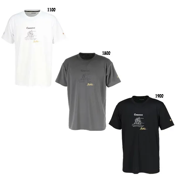 ☆ネコポス対応可☆ GOLD SERIES プリントTシャツ CBG232352【CONVERSE】コンバース バスケットウェア