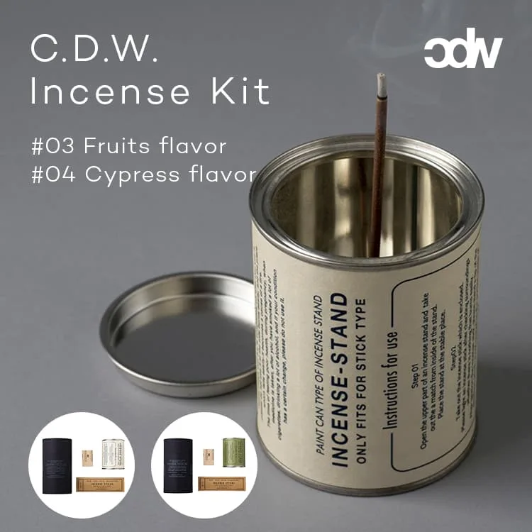 お香セット C.D.W. Incense Kit CANDY DESIGN & WORKS C.D.W.インセンスキット #03 #04 キャンディデザインアンドワークス おしゃれ インセンススティック お香 インセンスホルダー インセンススタンド お香立て 日本製 アロマ フレグランス KUUMBA ギフト