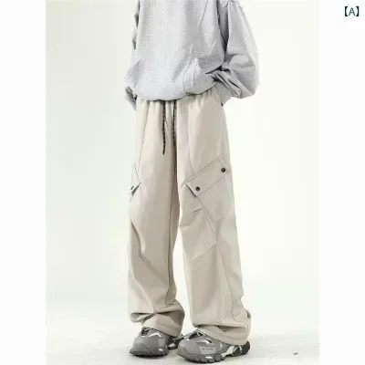 カーゴパンツ メンズ ワイドパンツ フィット ストレートパンツ コットン素材 作業着 ワークパンツ マルチポケット 動きやすい アウトドア ミリタリーパンツ カジュアル ロングパンツ