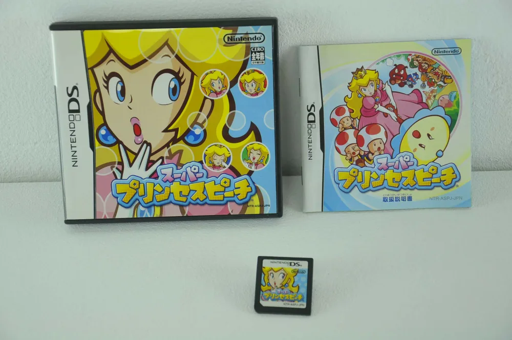 ニンテンドーDSソフト ピーチ姫主役 アクションゲーム スーパープリンセスピーチ マリオシリーズ ピーチ姫がマリオとルイージを救出する冒険物語 1人プレイ用 レトロゲーム 任天堂DS専用