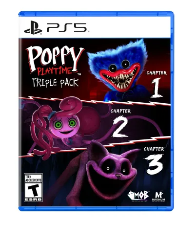 PS5 ゲームソフト Poppy Playtime Triple Pack 北米版 プレイステーション5 3作品収録 ホラー アドベンチャー パズル ゲーム 海外版 輸入版 輸入ソフト プレステ5 プレイステーション ファイブ