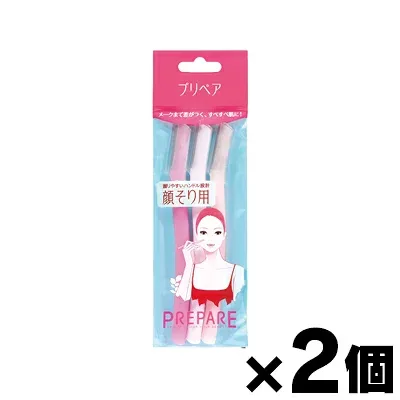 【メール便送料無料】ファイントゥデイ プリペア 顔そり用 L 3本入×2個セット 4550516494184*2