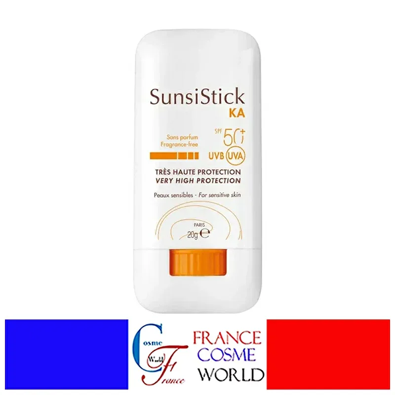 アベンヌ サンシスティック KA パルファム SPF50 20g 敏感肌 乾燥肌 肌トラブル トラブル肌 日焼け止め 光線性角化症 保湿 保水 水分 潤い 海外通販 送料無料AVENE SUNSISTICK KA SANS PARFUM SPF50 20g
